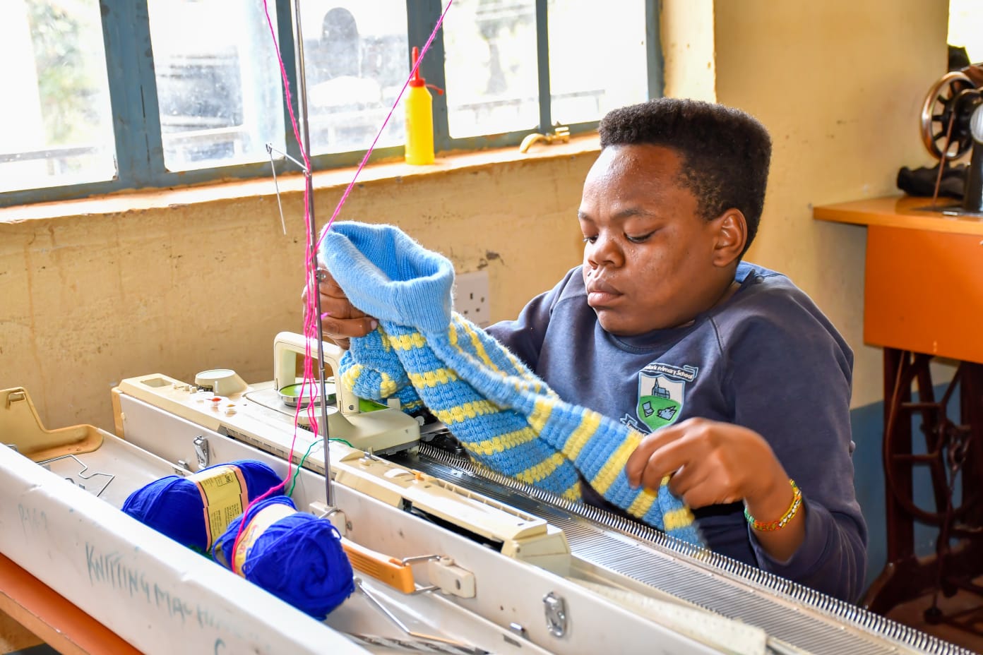 Trainees at a Makueni County vocational training center